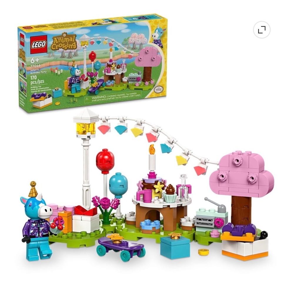 LEGO Animal Crossing Julian's Birthday Party 77046 Building Set 170 Pcs New